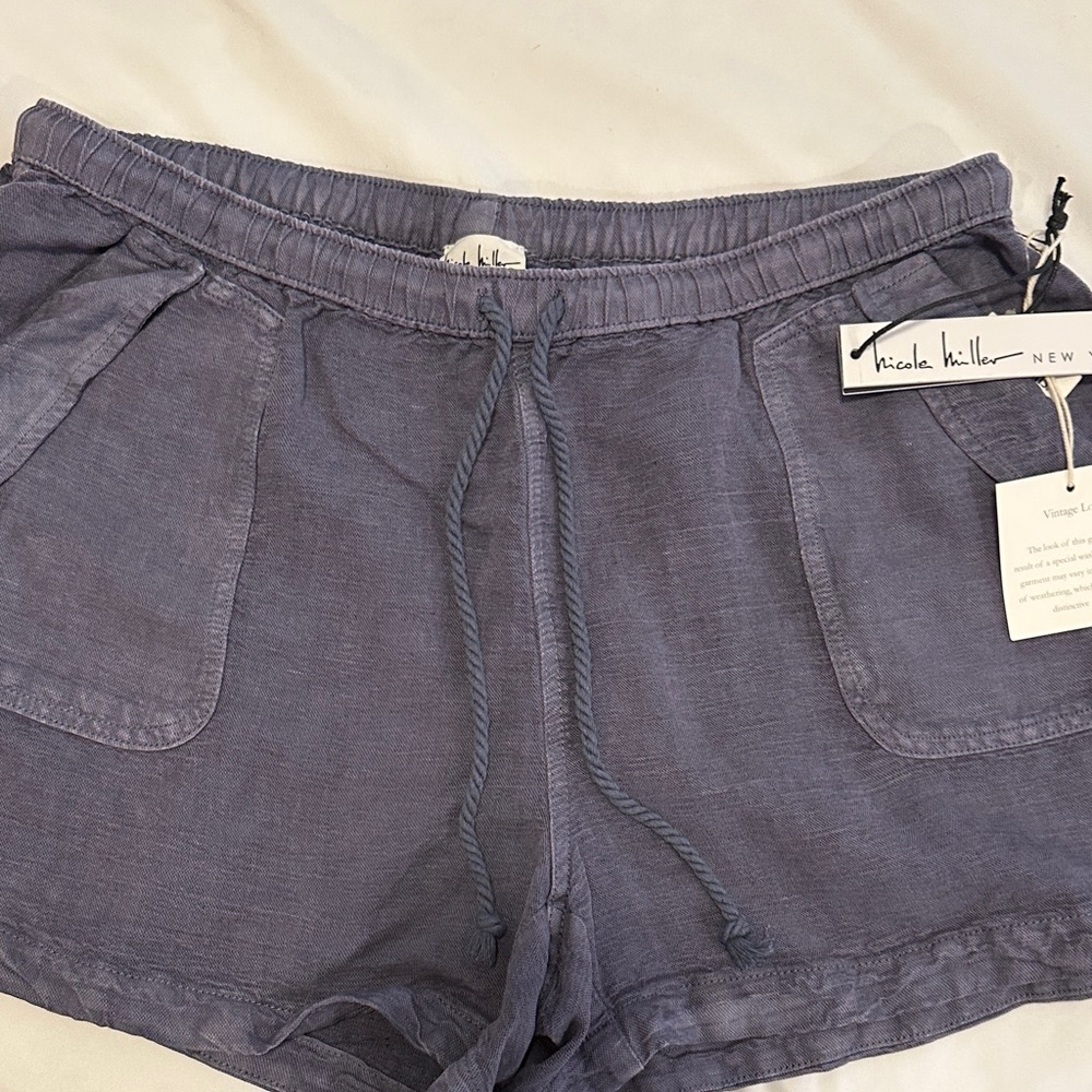 Nicole Miller Women's Athletic Blue/Gray Shorts